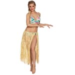 Jupe hawaenne longue naturelle raphia adulte