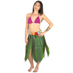 Jupe longue hawaenne feuilles de bananier adulte