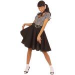 Jupe rock'n'roll noire femme