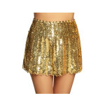 Jupe � sequins dor�e femme