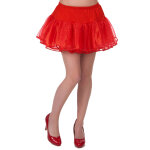 Jupon rouge en tulle femme
