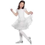Jupon transparent blanc fille
