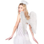 Kit accessoires ange blanc adulte