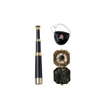 Kit accessoires capitaine pirate adulte Kit accessoires capitaine pirate adulte