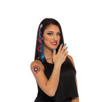 Kit accessoires et maquillage captain america femme