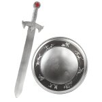 Kit gladiateur pe et bouclier enfant en plastique