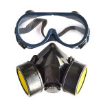 Kit lunettes et masque  gaz factice adulte