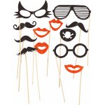 Kit photobooth 12 pices lunettes et moustaches