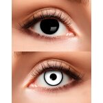 Lentilles de contact sans correction duo noir et blanc adulte