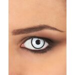 Lentilles de contact sans correction fantaisie blanche et noire 1 an adulte