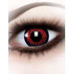 Lentilles de contact sans correction fantaisie loup - garou rouge 1 an adulte