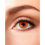 Lentilles de contact sans correction fantaisies monstre infect rouge 1 semaine
