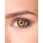 Lentilles de contact sans correction fantaisie monstre orange 3 mois adulte