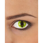 Lentilles de contact sans correction fantaisie oeil reptile jaune adulte