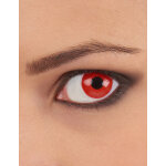 Lentilles de contact sans correction fantaisie oeil rouge 1 an adulte