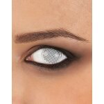 Lentilles de contact sans correction fantaisie quadrillage blanc 1 an adulte