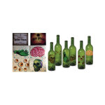 Lot 6 dcorations pour bouteille halloween