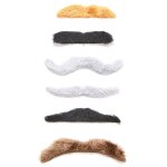 Lot 6 moustaches adhsives adulte