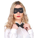 Loup noir adulte en tissu et plastique
