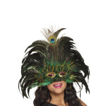 Loup paon v�nitien avec plumes adulte