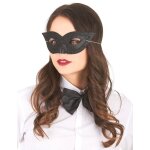 Loup v�nitien paillet� noir adulte