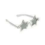 Lunettes argentes toile adulte