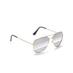 Lunettes d'aviateur contour or adulte