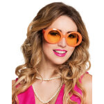 Lunettes disco oranges adulte