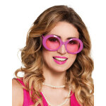 Lunettes disco roses adulte