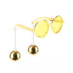Lunettes dores disco adulte