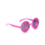 Lunettes hippie rose adulte