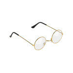 Lunettes rondes dor�es p�re no�l adulte