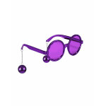 Lunettes violette disco adulte