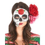 Masque asymtrique dia de los muertos adulte