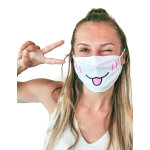 Masque cache nez imprim chat adulte