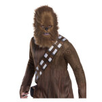 Masque avec fourrure chewbacca star wars adulte
