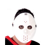 Masque de hockey blanc adulte