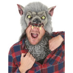Masque en latex loup garou adulte