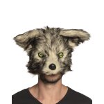 Masque loup - garou peluche adulte