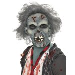 Masque zombie adultehalloween
