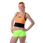 Mini short vert fluo femme