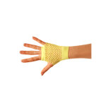 Mitaines courtes jaune fluo r�sille adulte