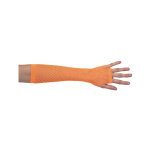 Mitaines longues oranges r�sille adulte