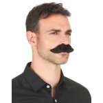Moustache adhsive noire adulte