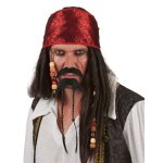 Moustache et bouc de pirate adulte