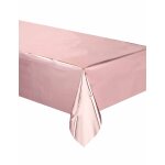 Nappe en plastique rose gold 137 x 274 cm