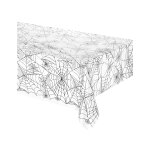 Nappe plastique transparent toile d'araigne halloween 137 x 274 cm