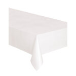Nappe rectangulaire en plastique blanche 137 x 274 cm