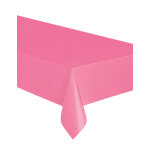 Nappe rectangulaire rose en plastique