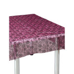 Nappe toile d'araigne rose et noire 147x147cm halloween